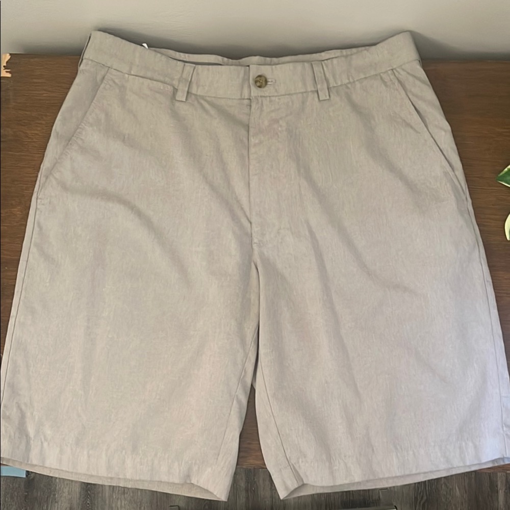 Grand Slam Gray Flat Front Shorts Classic Design